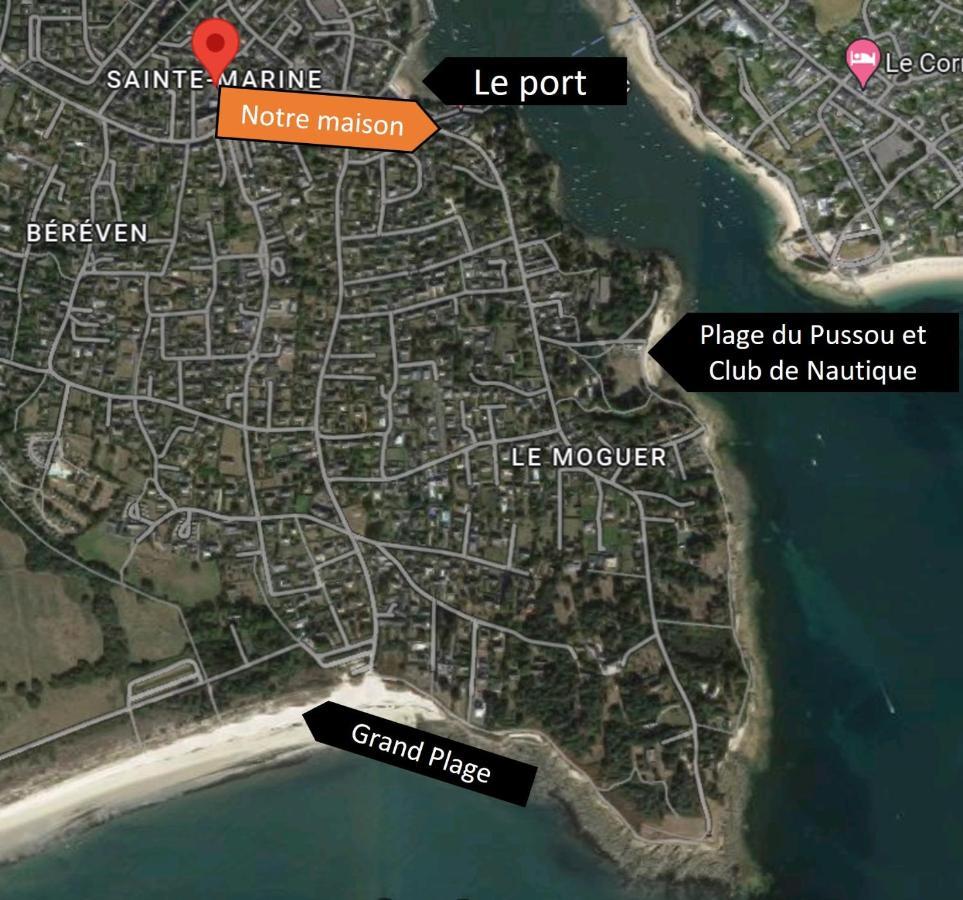 Charmante Maison Au Port De Sainte Marine Combrit Екстер'єр фото